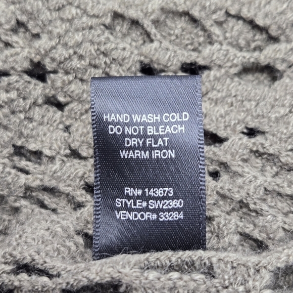 BUCKLE BLACK FRINGE CARDIGAN SWEATER OPEN FRONT MAJOR BROWN WOMEN OS BOHO LAYER - Picture 10 of 13